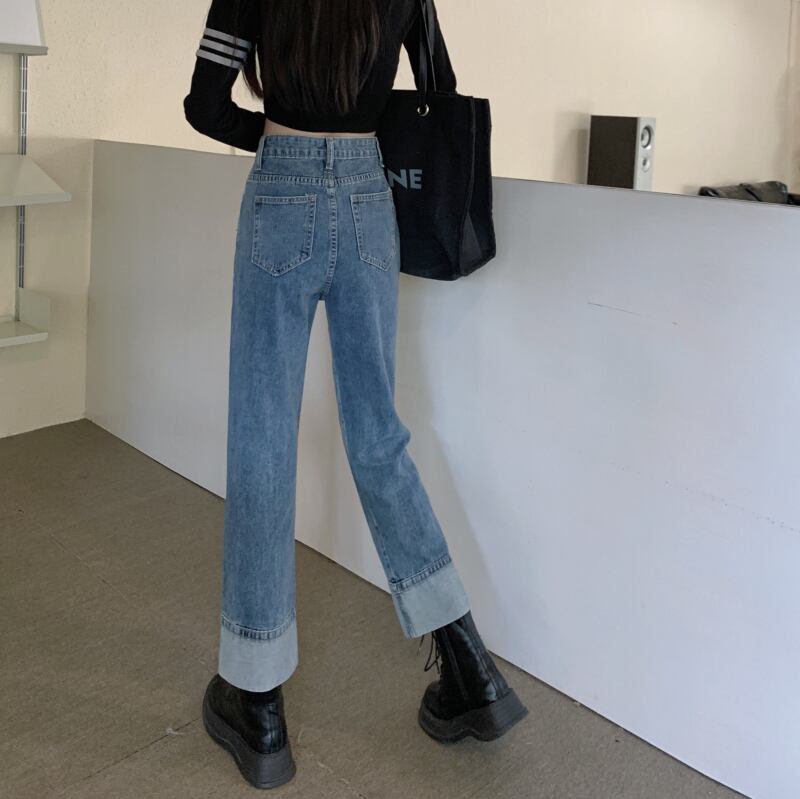 スリム ハイウエスト オシャレ度満点 パンツ ボトムス<S-3735>
