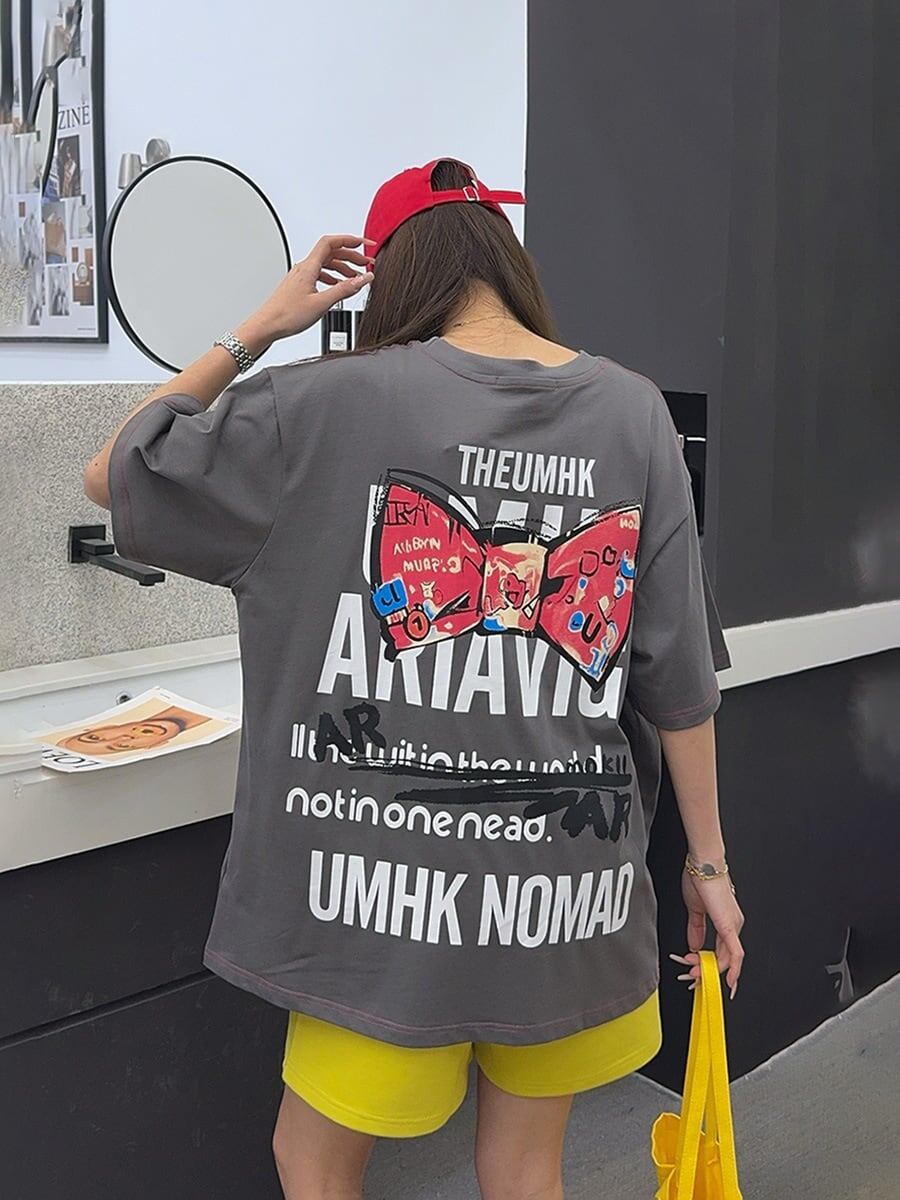 美人度アップ 海外トレンド 定番シンプル 好感度UP カジュアル 全3色 半袖 Tシャツ <S-11236>