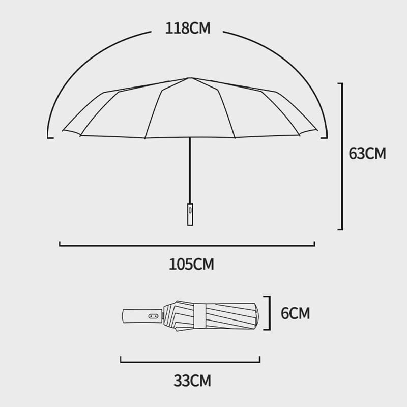 シンプル 無地 ファッション 日焼け対策 紫外線防止晴雨兼用 日傘<S-3427>