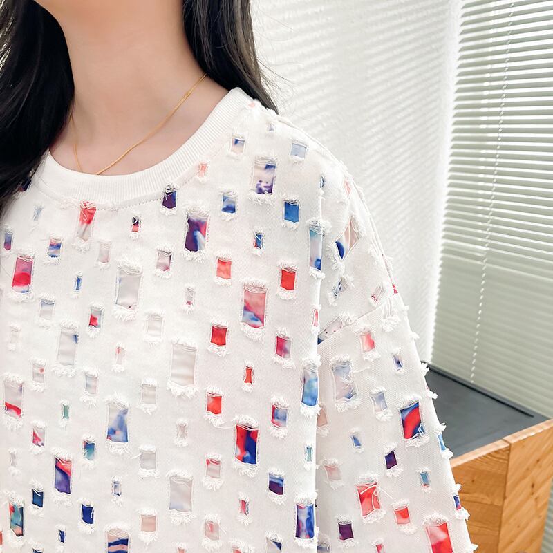 着回し力抜群 カジュアル 個性派 ゆったりトップス 半袖Tシャツ 全2色<S-8263>