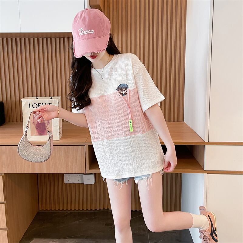 美人度アップ 絶対流行 早い者勝ち 早い者勝ち カジュアル 2色選択 Tシャツ<S-11130>