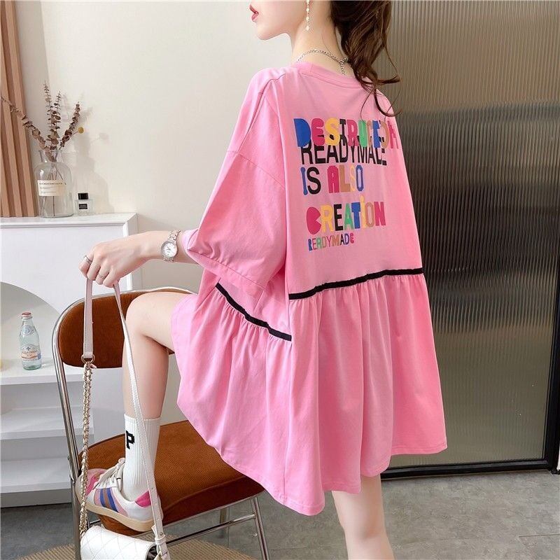 おすすめ スウィート ! 韓国系 ゆったりTシャツ半袖 全3色 <S-4943>