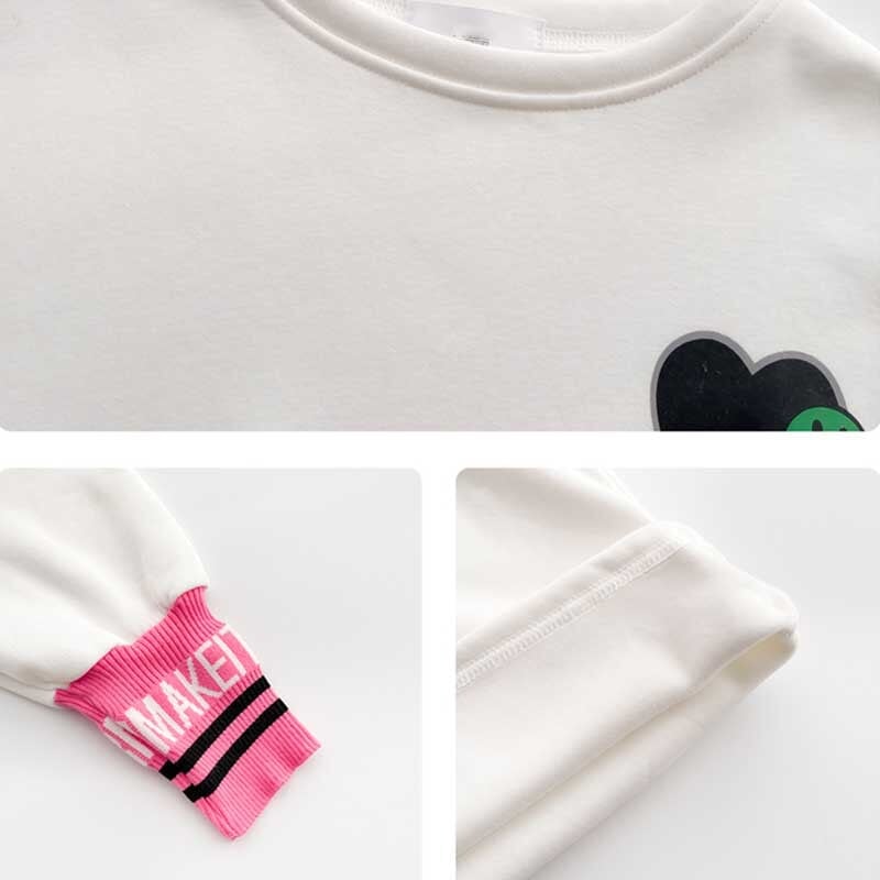オシャレ度満点 プリント 美感いっぱい 切り替え 長袖 Tシャツ カットソー<S-2790>
