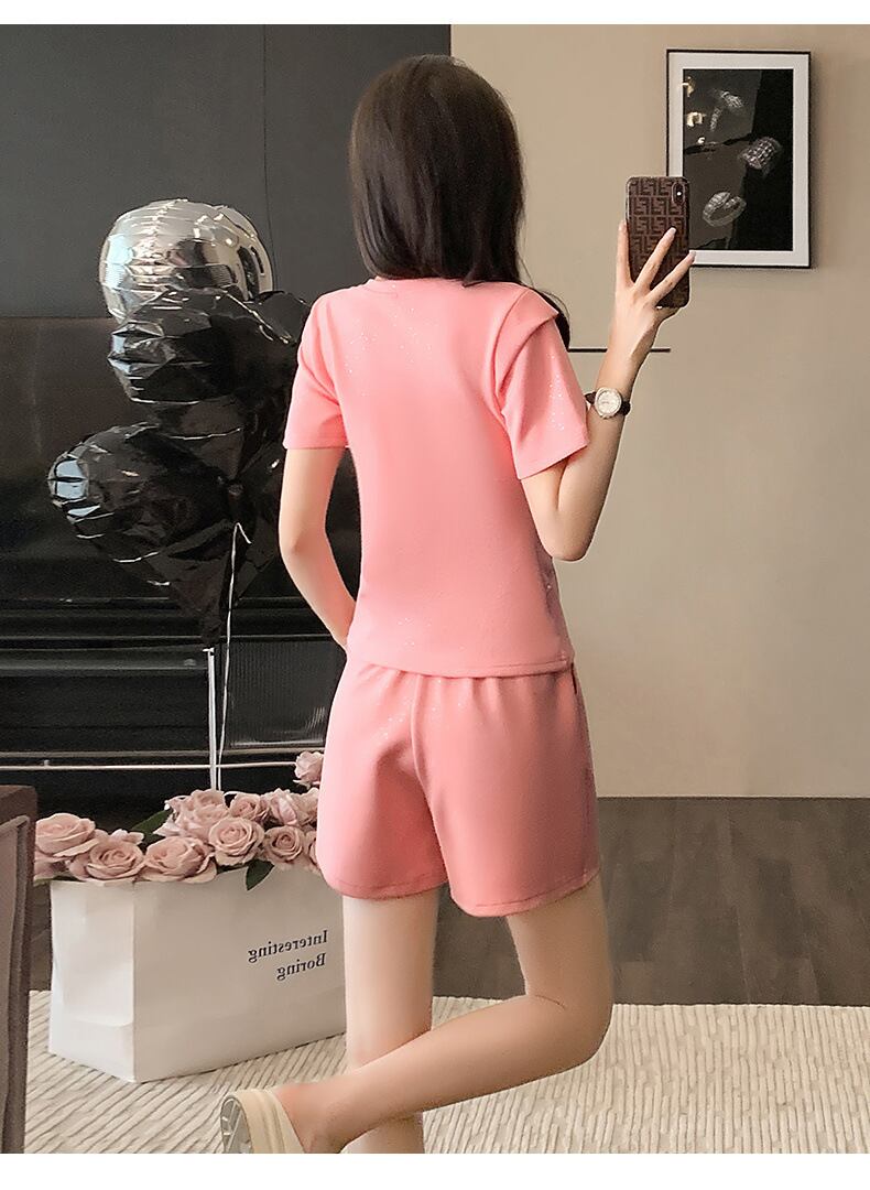 今季マストバイ 個性派 ファッション 半袖Tシャツⅹパンツセット<S-11568>