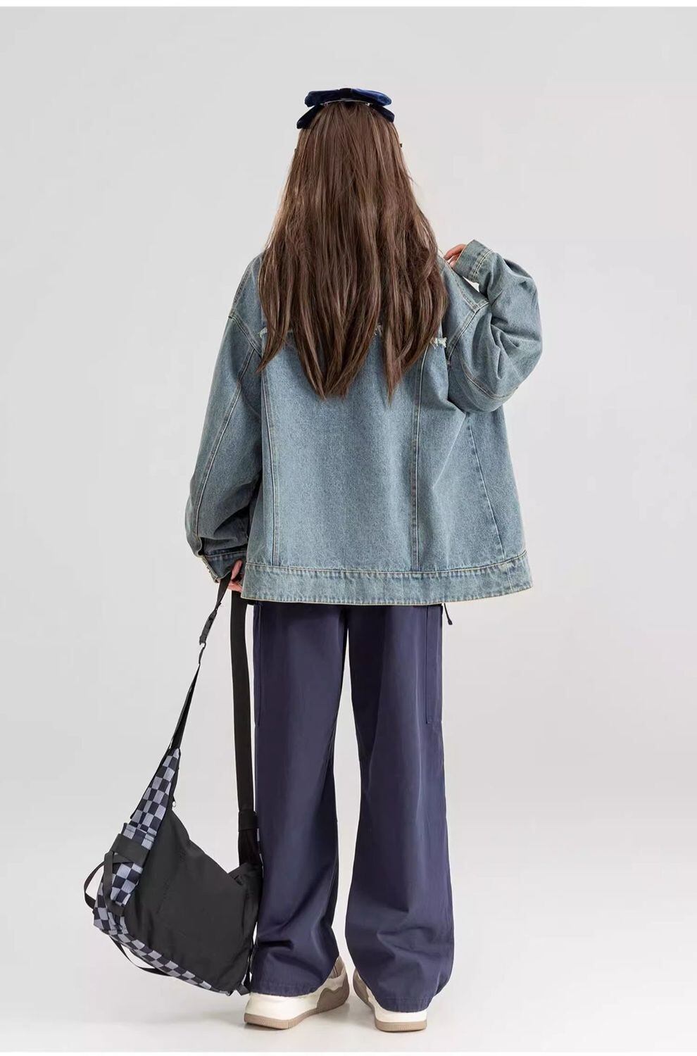 流行新作 おしゃれ度高め 高見えデザイン 刺繍 デニム ジャケット<S-10521>