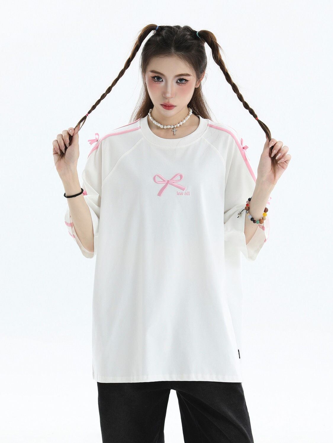 話題沸騰中 着回し力抜群 人気上昇中 カジュアル 全4色 カップル 半袖Tシャツ<S-9164>