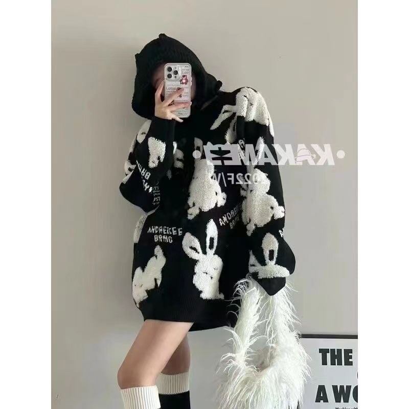 美人度アップ ファッション個性派ルーズ セーター<S-5675>