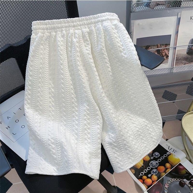 ゆったり感アップ 切り替え 好感度満載 Tシャツ+ショートパンツ セットアップ<S-3556>