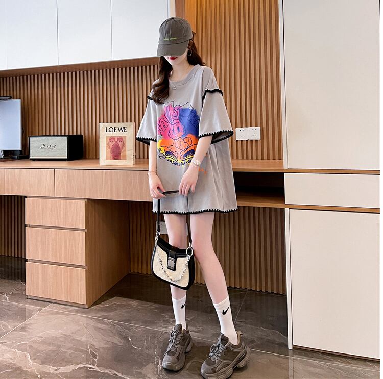 売り切れ必至 ファッション 着心地抜群 プリント 半袖 Tシャツ<S-8336>