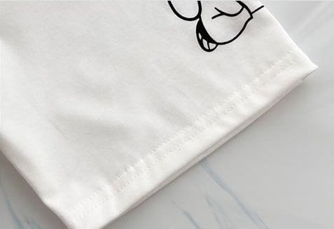 早い者勝ち キュート ファッション ルーズ プリント半袖Tシャツ 全3色<S-4894>