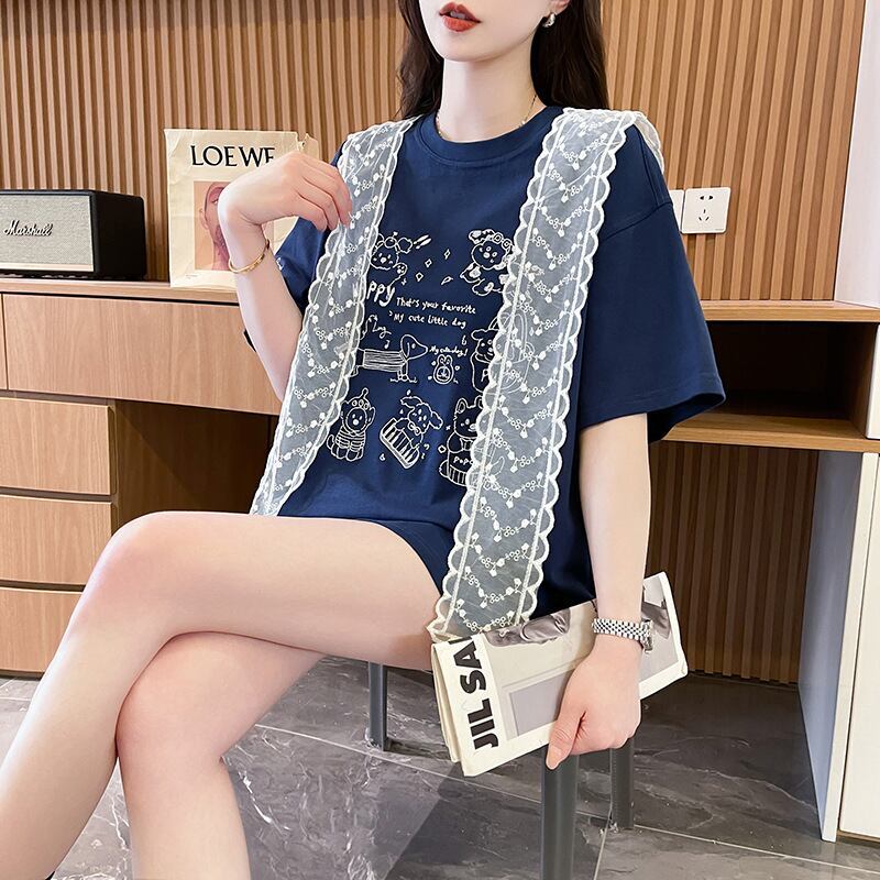 早い者勝ち 絶対流行 売れ筋 早い者勝ち カジュアル 2色選択 Tシャツ<S-11347>