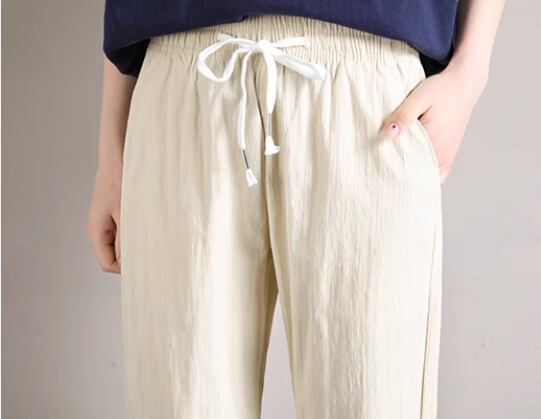 定番シンプル ファッション ゆったりパンツ<S-6541>