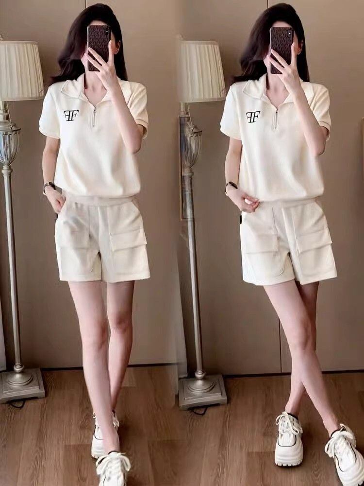 真夏も快適 半袖 カジュアル Tシャツ ショートパンツ セットアップ <S-11140>