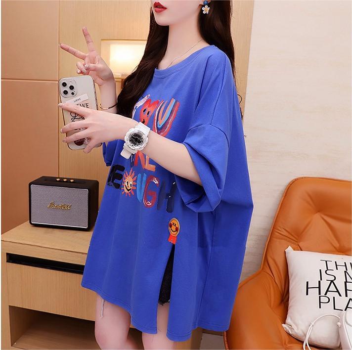 ストリートトレンド韓国風コットン半袖Tシャツ<S-2962>