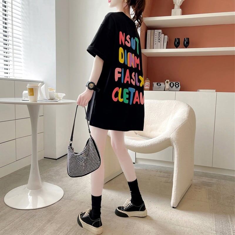 オシャレ度満点 アルファベット 一目惚れ Tシャツ カットソー<S-3071>