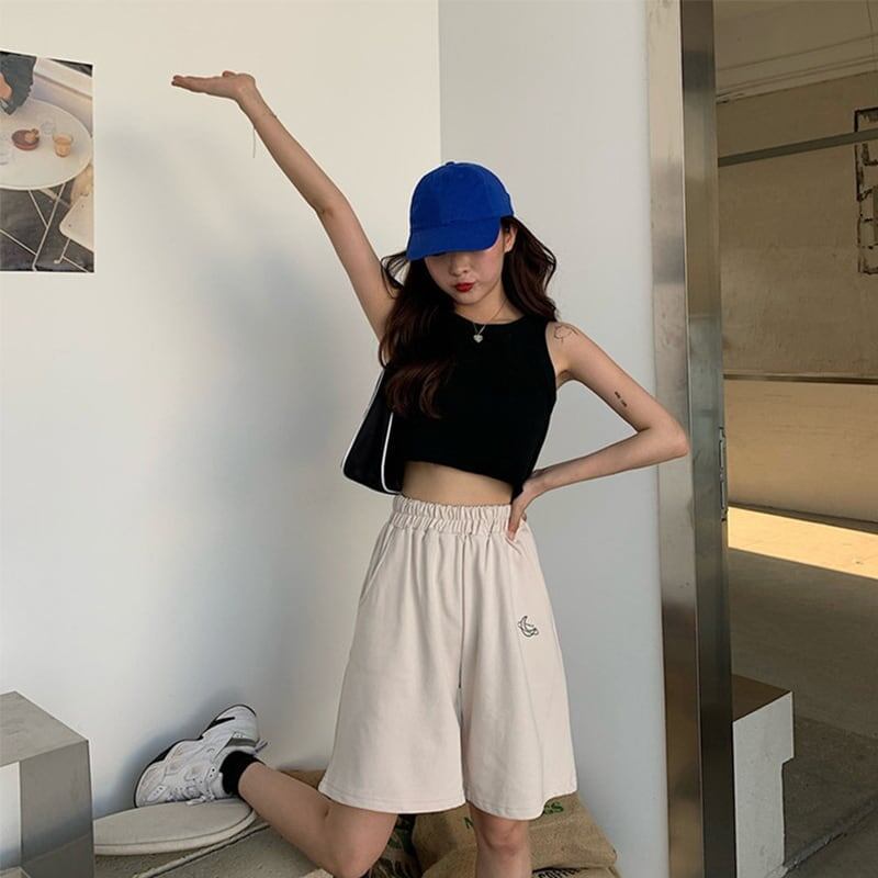 ゆったり感アップ ハイウエスト オシャレ度満点 パンツ ボトムス<S-3673>
