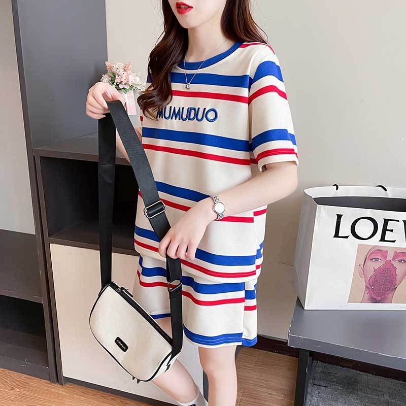 絶対欲しい 真夏も快適 美人度アップ カジュアル 半袖 Tシャツ ショートパンツ セットアップ <S-11192>