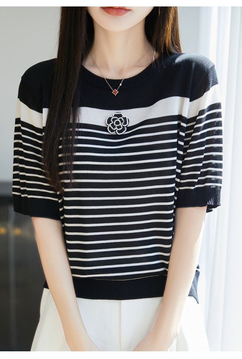 定番シンプル 売り切れ必至 着回し力抜群 全2色 Tシャツ <S-11938>