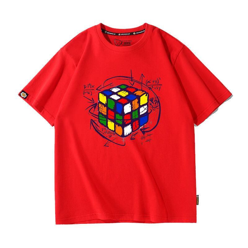 カジュアル プリント アバンギャルド 全7色 半袖 Tシャツ <S-11536>