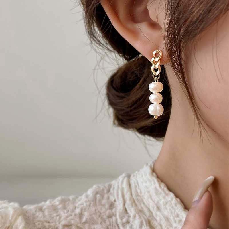 オシャレ度満点 清純甘くて女子力UP 気質溢れる チェーン イアリング アクセサリー<isf-2782>