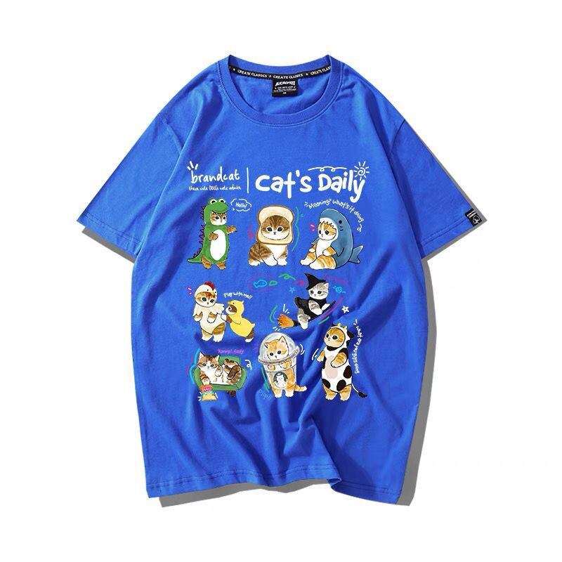 超人気 軽くて涼しくて可愛い!デザイン性抜群 カジュアル プリント全6色 半袖Tシャツ<S-9319>