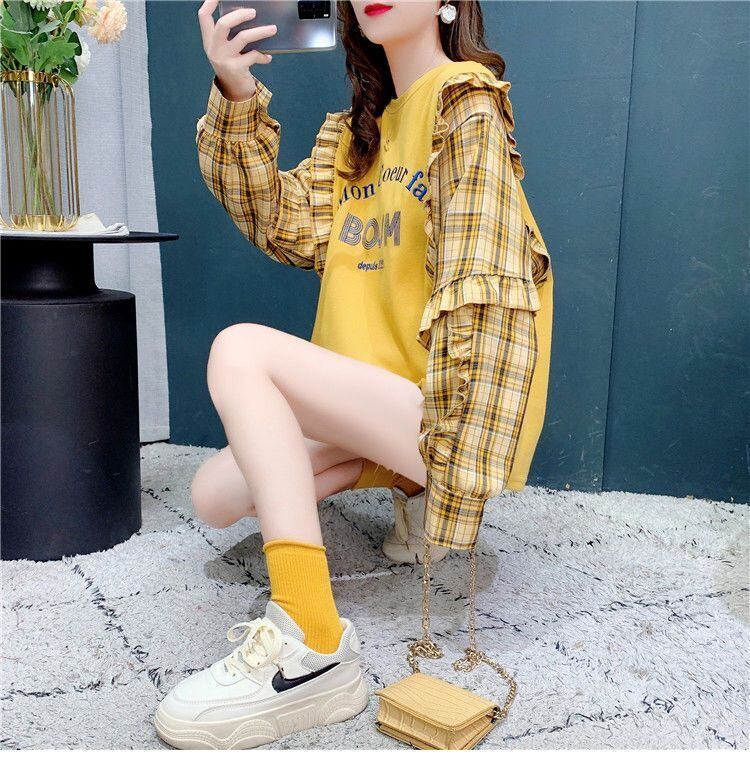 絶対欲しい 上質 ファッション フェイクレイヤード シャツ<S-6526>