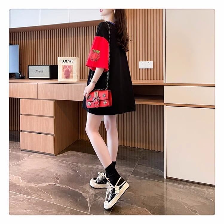 ファッション プリントTシャツ レトロ風 <S-2838>