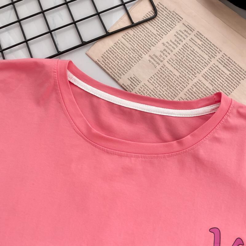 新商品 プリント ファッション ゆったり 全4色 半袖 Tシャツ<S-11443>