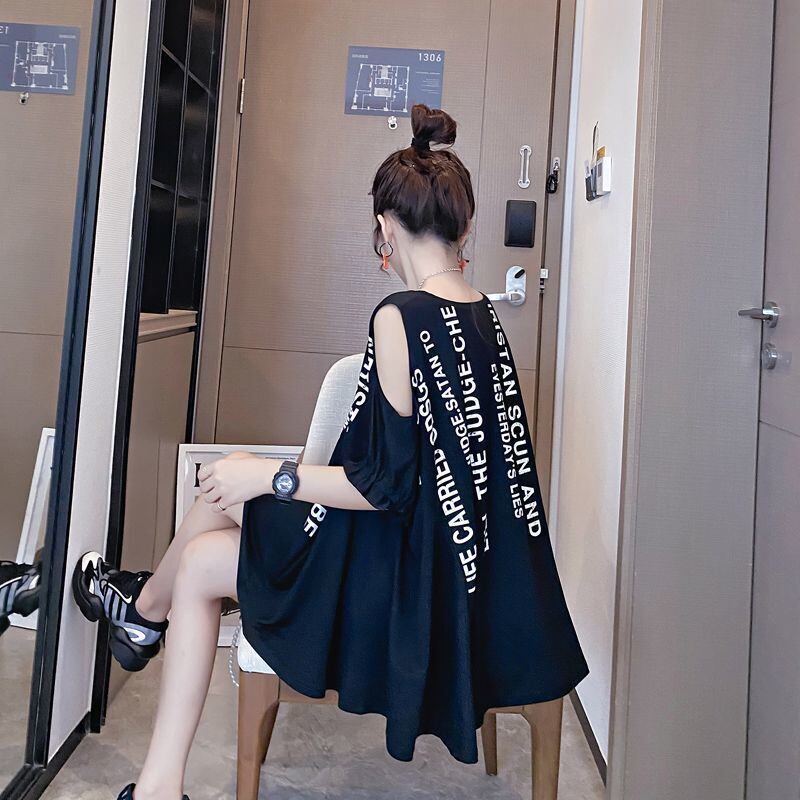 柔らかくて優しい印象 ファッション 美人度アップ プリント 全3色 半袖 Tシャツ <S-9088>