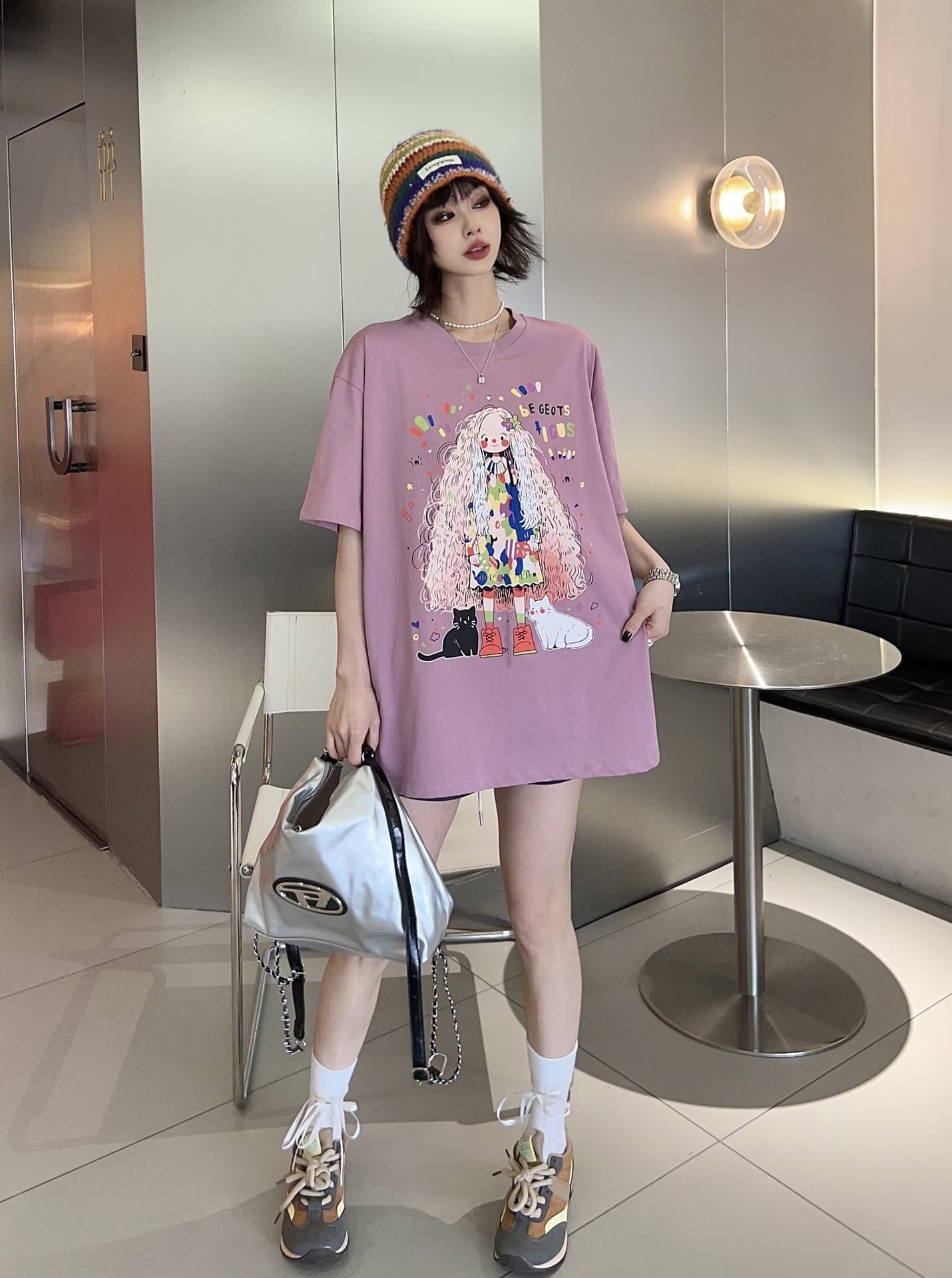 大人の定番 キュート 夏の新作 カジュアル Tシャツ半袖<S-4896>