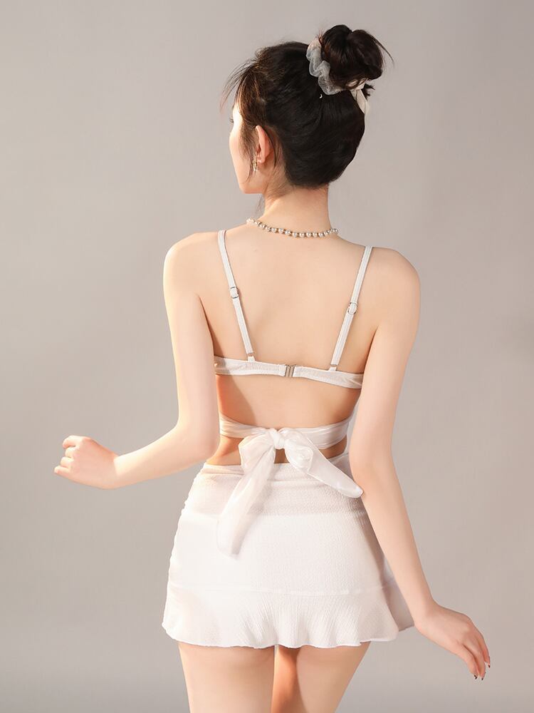 美人度アップ 半袖 カジュアル Tシャツ 水着 ワンピース <S-11817>