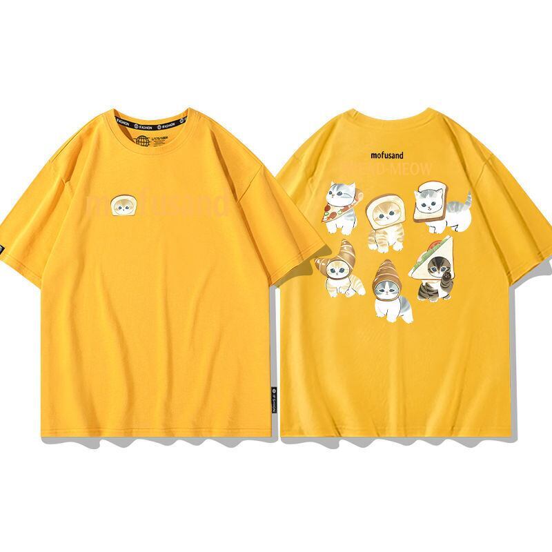 大人可愛い アバンギャルド カジュアル プリント 全6色 半袖 Tシャツ <S-11647>