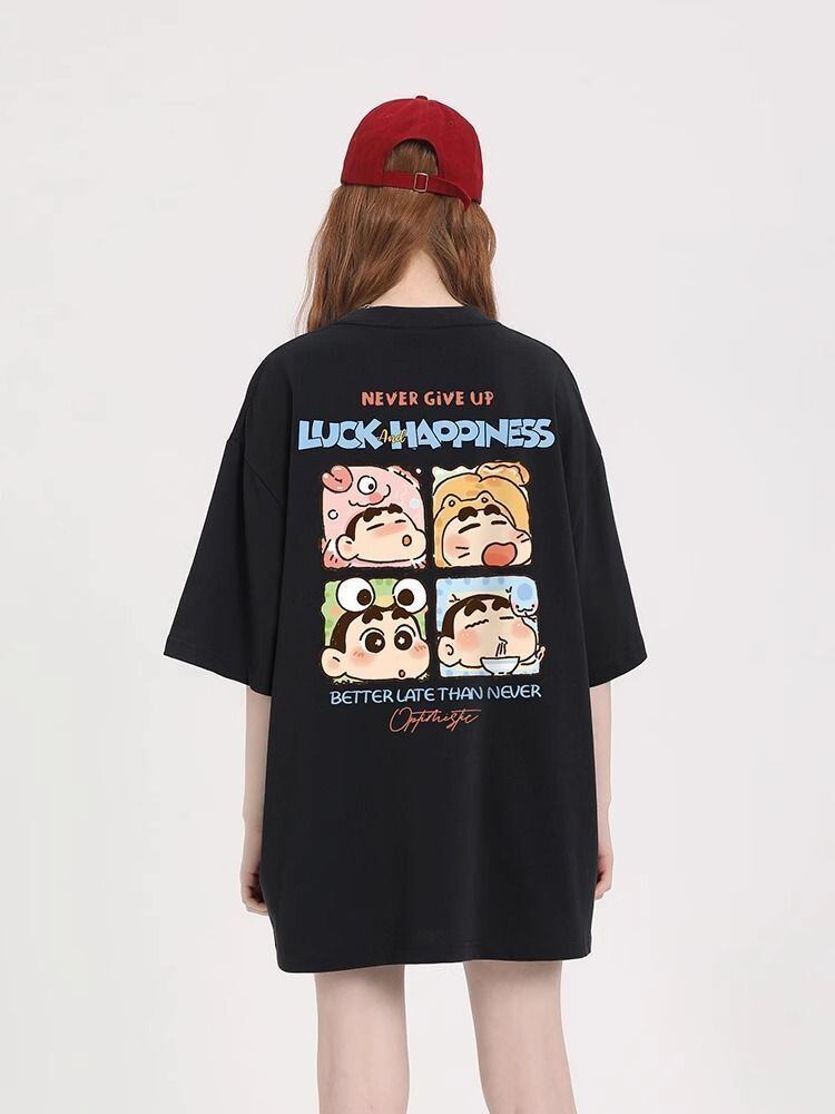 男女兼用 ゆったり 半袖 Tシャツ <S-13130>