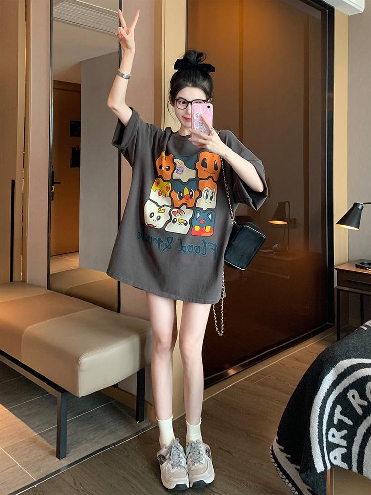 話題沸騰中 高級感溢れる オシャレ度満点 Tシャツ カットソー<S-8369>