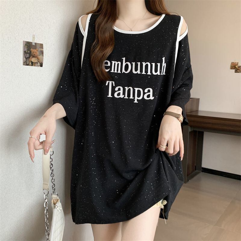 絶対欲しい 特別デザイン 個性派 プリント 2色選択 半袖Tシャツ<S-8554>