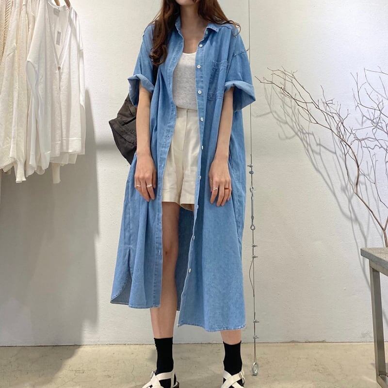 レトロ ルーズ オシャレ度満点 切り替え ワンピース＜S-3286＞