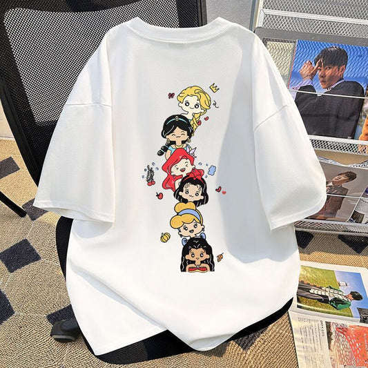 新商品 カジュアル 定番シンプル プリント 全6色 半袖Tシャツ<S-8767>