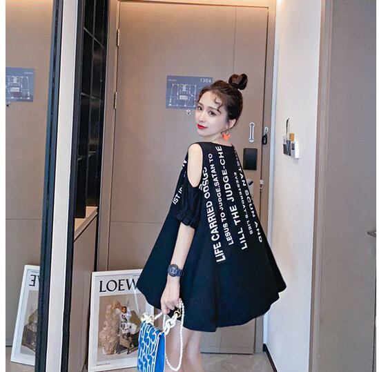 柔らかくて優しい印象 ファッション 美人度アップ プリント 全3色 半袖 Tシャツ <S-9088>