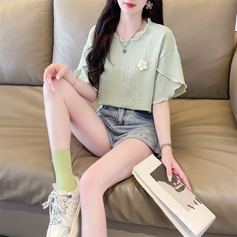 美人度アップ スウィート キュート 5色選択 半袖Tシャツ＜S-8578＞