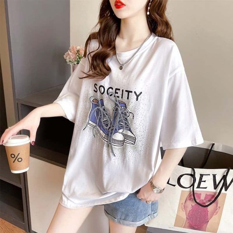 オシャレ度満点 プリント 今季大好評 Tシャツ カットソー トップス＜S-3281＞