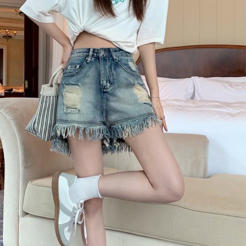美人度アップ ハイウエスト ファッション パンツ ボトムス＜S-3391＞