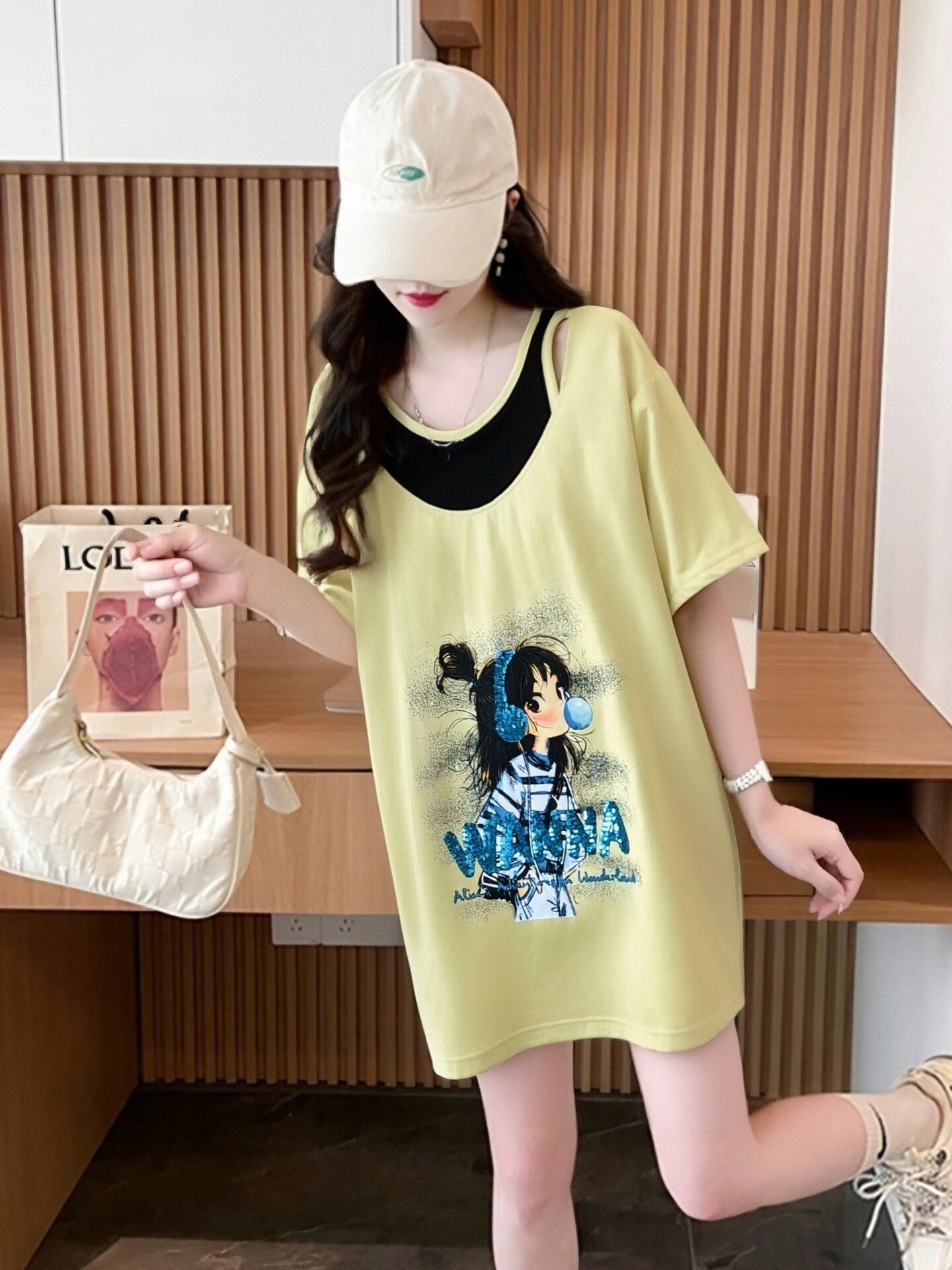 キュート 美人度アップ おすすめ 好感度UP カジュアル 全4色 半袖 Tシャツ ＜S-11157＞