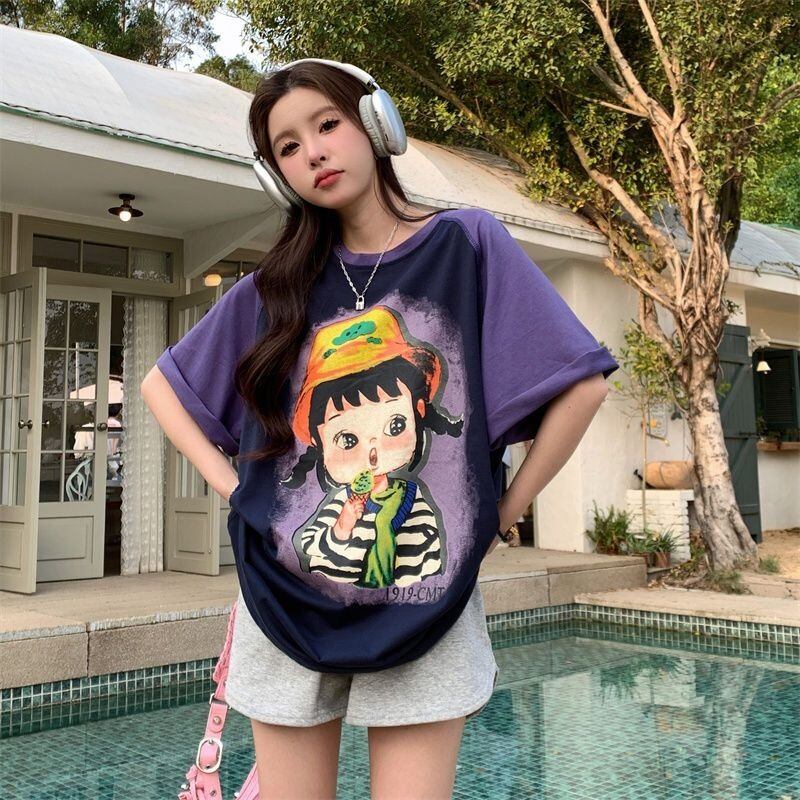 着回し力抜群 個性派 カジュアル プリント 半袖Tシャツ＜S-8163＞