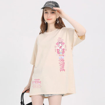 早い者勝ち 体型カバー カジュアル Tシャツ S-13241