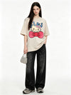 売れ筋 シンプル プリント カジュアル Tシャツ S-13290