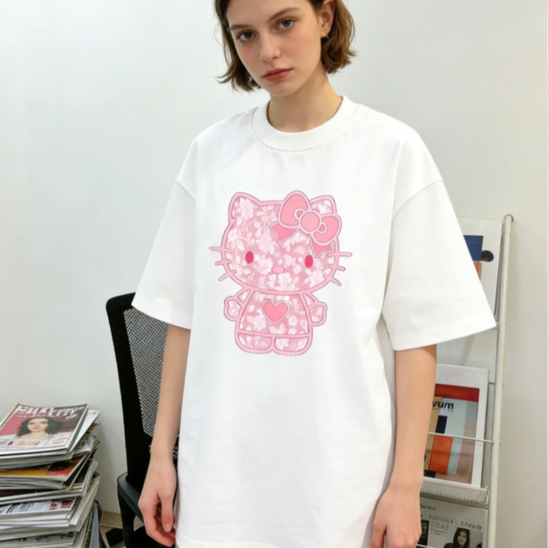 ゆったり 体型カバー ファッショ 半袖  Tシャツ S-13228