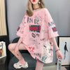 スタイリッシュ 切り替え 一目惚れ プリント Tシャツ カットソー＜S-3540＞