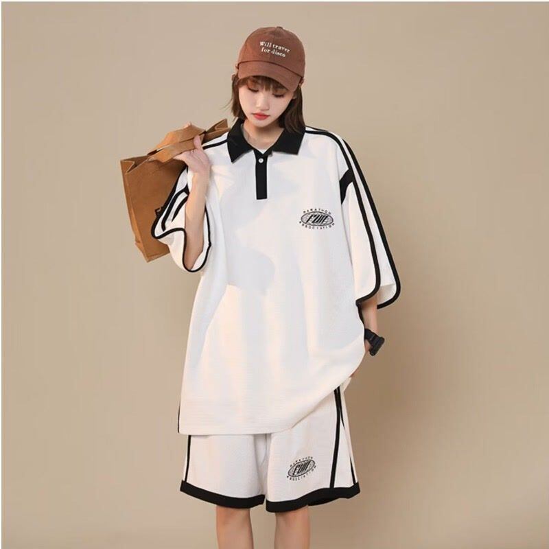 定番シンプル 半袖Ｔシャツⅹパンツセット 絶対流行 男女兼用<S-6538>