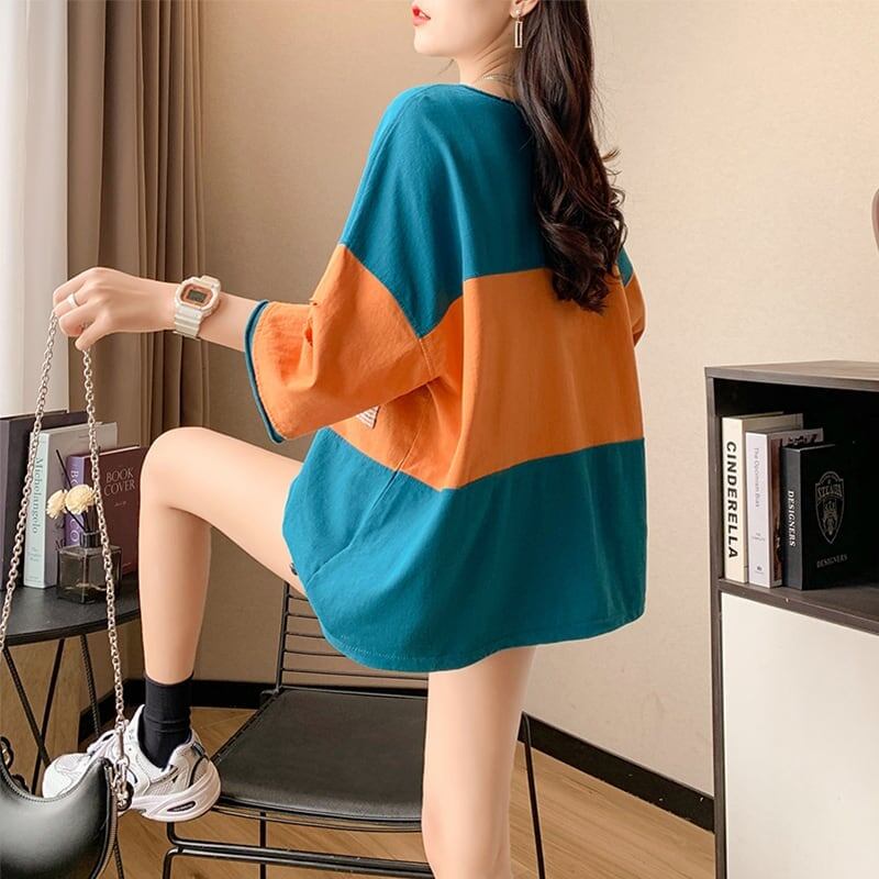 オシャレ度満点 3色選択可 美感いっぱい Tシャツ カットソー＜S-3042＞