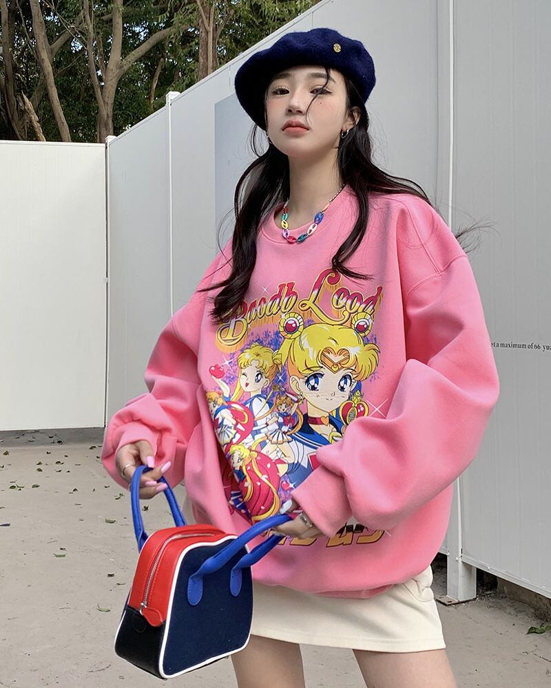 絶対欲しい 大人可愛い おしゃれ度高め 着心地良い カジュアル 4色選択 スウェット<S-9341>